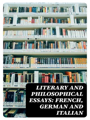 cover image of Literary and Philosophical Essays